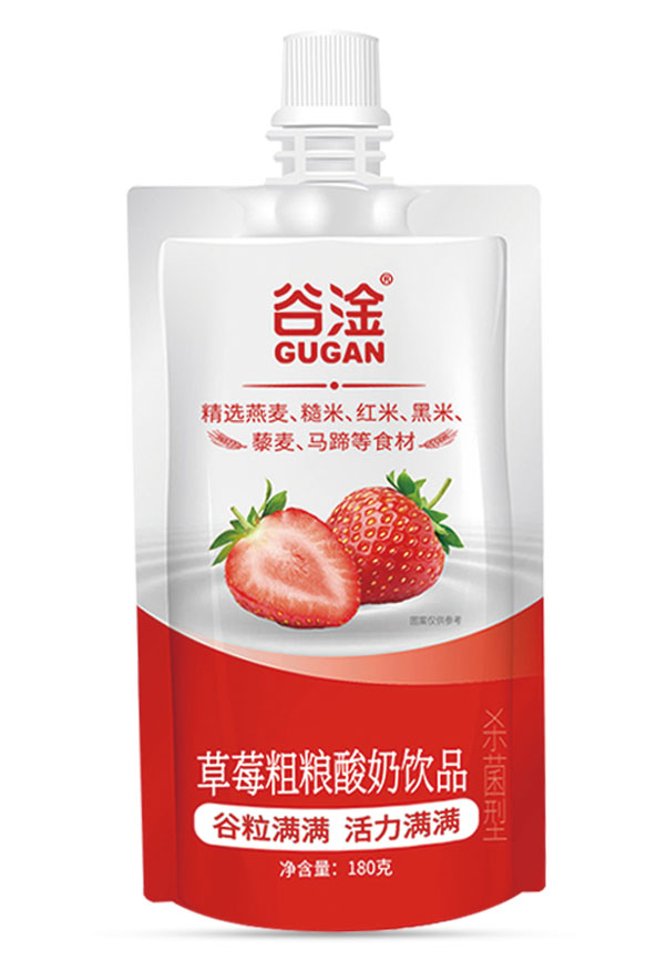 草莓粗粮酸奶饮品
